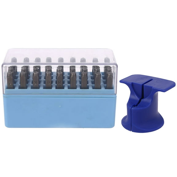 Stamp Holder Number and Letter Set Convenient Printing Tools Accessory for Jewelry Making and Crafts