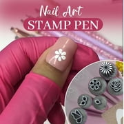 Stamp Pen Set - 6 Piece DIY Tools with Patterns for Nail Design 6PCS