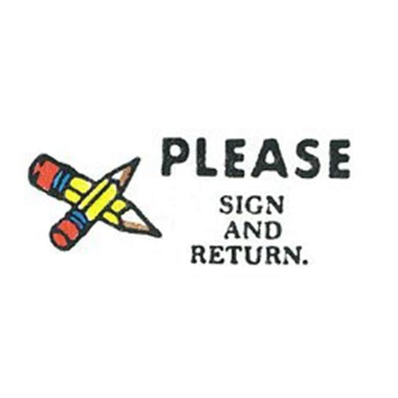 Stamp Please Sign And Return - Walmart.com