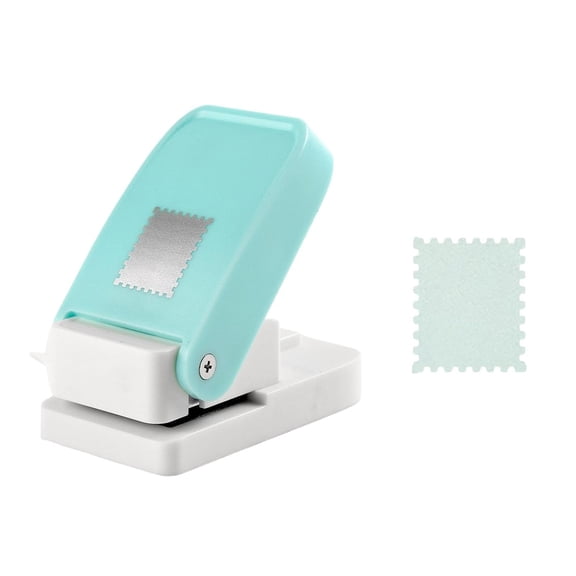 Stamp Puncher - Large Rectangular Postage Punch | Lever Paper Punches for Crafting, Stamp Shapes Paper Puncher