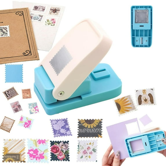 Stamp Puncher Paper Punches For Crafting Hole Puncher For Crafts, Multi-style Punch Tool - Perfect For DIY Scrapbook Card Making Postage Stamp Craft