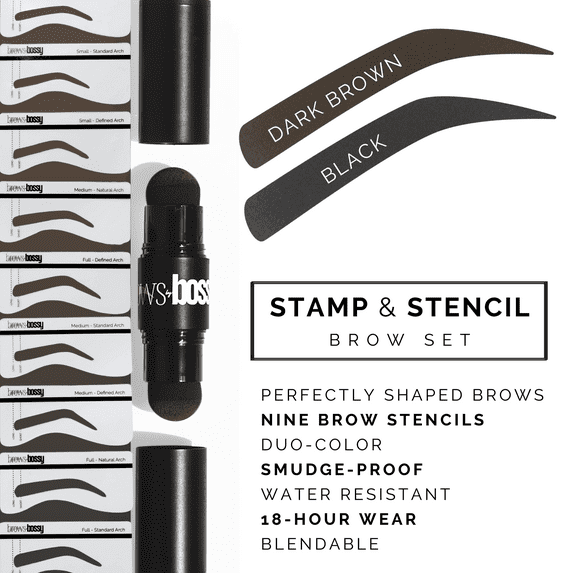 Stamp & Stencil Brow Set