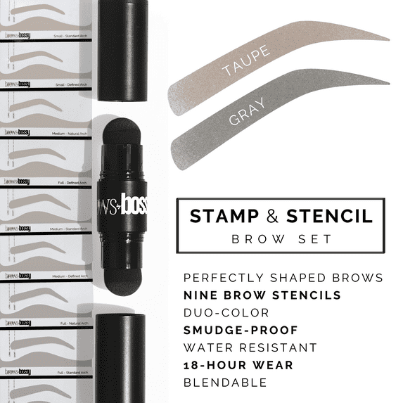 Stamp & Stencil Brow Set