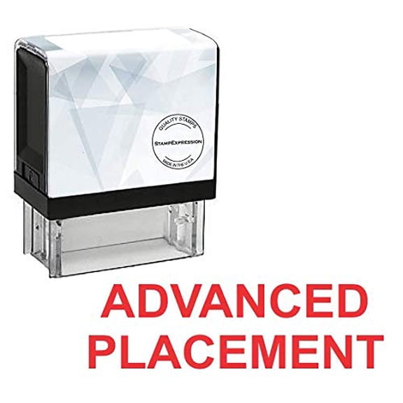 StampExpression - Advanced Placement Office Self Inking Rubber Stamp - Red Ink (A-5658)
