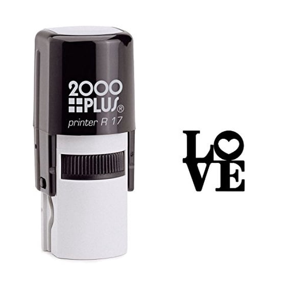 StampExpression - Bold Love Self Inking Rubber Stamp - Black Ink (W-6229)