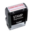 thumbnail image 1 of StampExpression - CONTACTED with line Office Self Inking Rubber Stamp - Red Ink (A-5465), 1 of 4