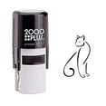 thumbnail image 1 of StampExpression - Cat Outline Self Inking Rubber Stamp - Black Ink (W-6701), 1 of 4