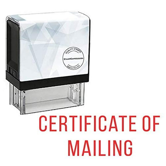 StampExpression - Certificate of MAILING Office Self Inking Rubber Stamp - Red Ink (A-5443)
