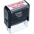thumbnail image 1 of StampExpression - Customer Waiting Office Self Inking Rubber Stamp - Red Ink (A-5946), 1 of 4