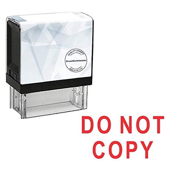StampExpression - DO NOT Copy Office Self Inking Rubber Stamp - Red Ink (A-5494)