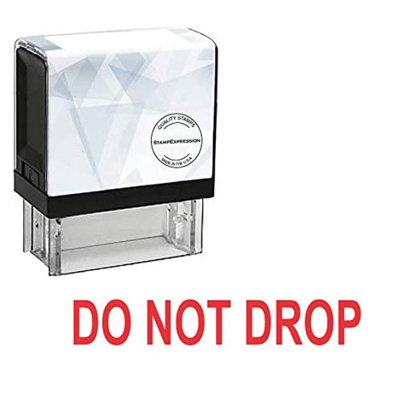 StampExpression - DO NOT Drop Office Self Inking Rubber Stamp - Red Ink (A-5497)