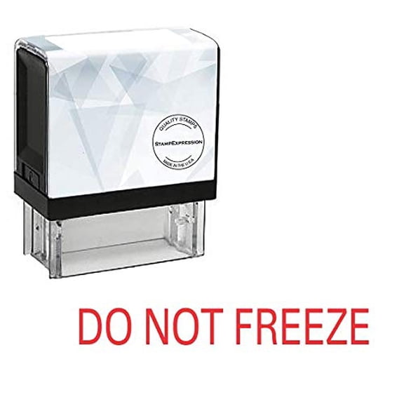 StampExpression - DO NOT Freeze Office Self Inking Rubber Stamp - Red Ink (A-5486)