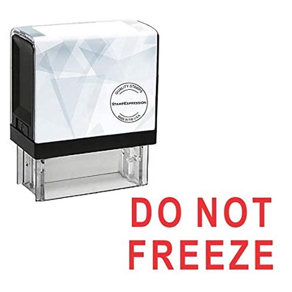 StampExpression - DO NOT Freeze Office Self Inking Rubber Stamp - Red Ink (A-5487)