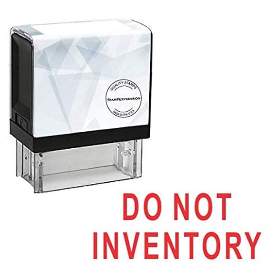 StampExpression - DO NOT Inventory Office Self Inking Rubber Stamp - Red Ink (A-5886)