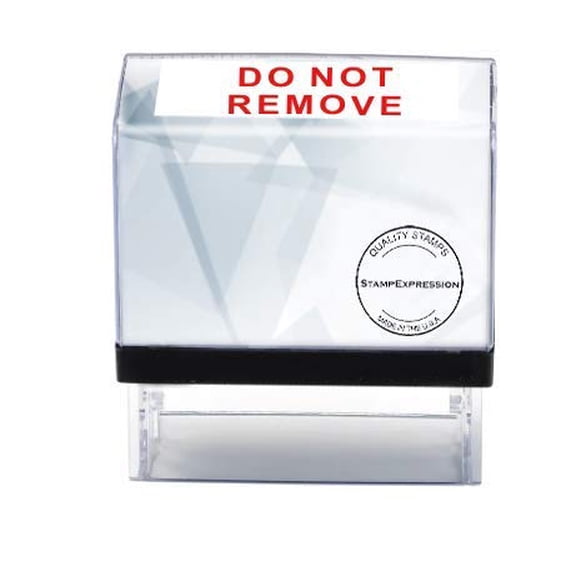 StampExpression - DO NOT Remove Office Self Inking Rubber Stamp - Red Ink (A-5500)