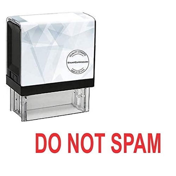 StampExpression - DO NOT SPAM Office Self Inking Rubber Stamp - Red Ink (A-5501)
