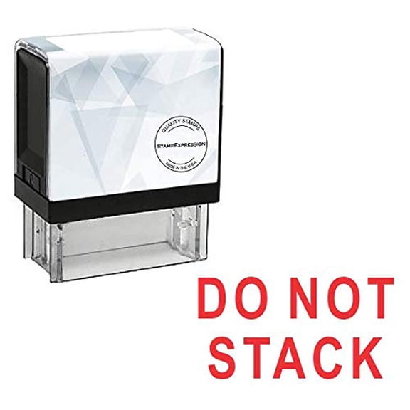 StampExpression - DO NOT Stack Office Self Inking Rubber Stamp - Red Ink (A-5491)