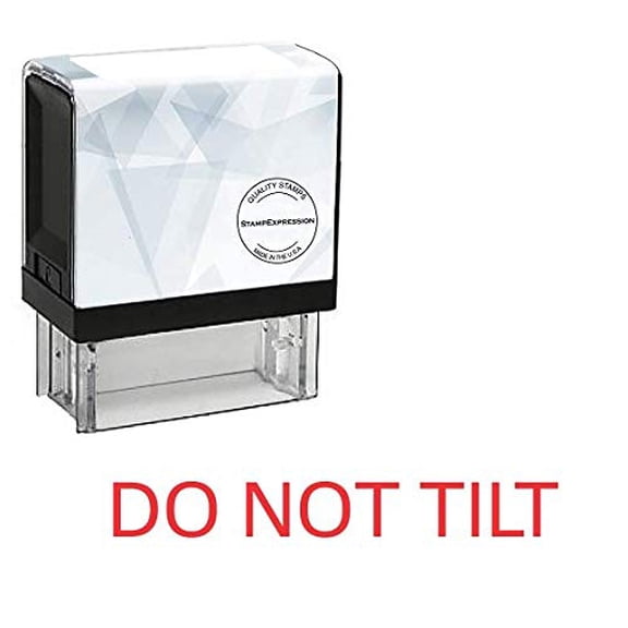 StampExpression - DO NOT TILT Office Self Inking Rubber Stamp - Red Ink (A-5492)