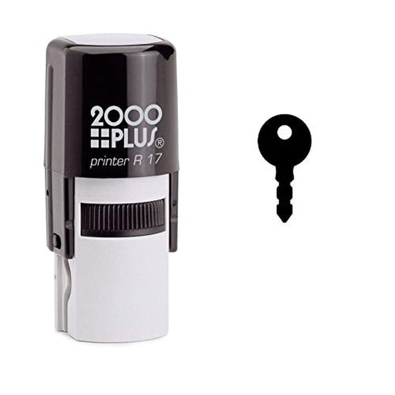StampExpression - Door Key Self Inking Rubber Stamp - Black Ink (W-6511)