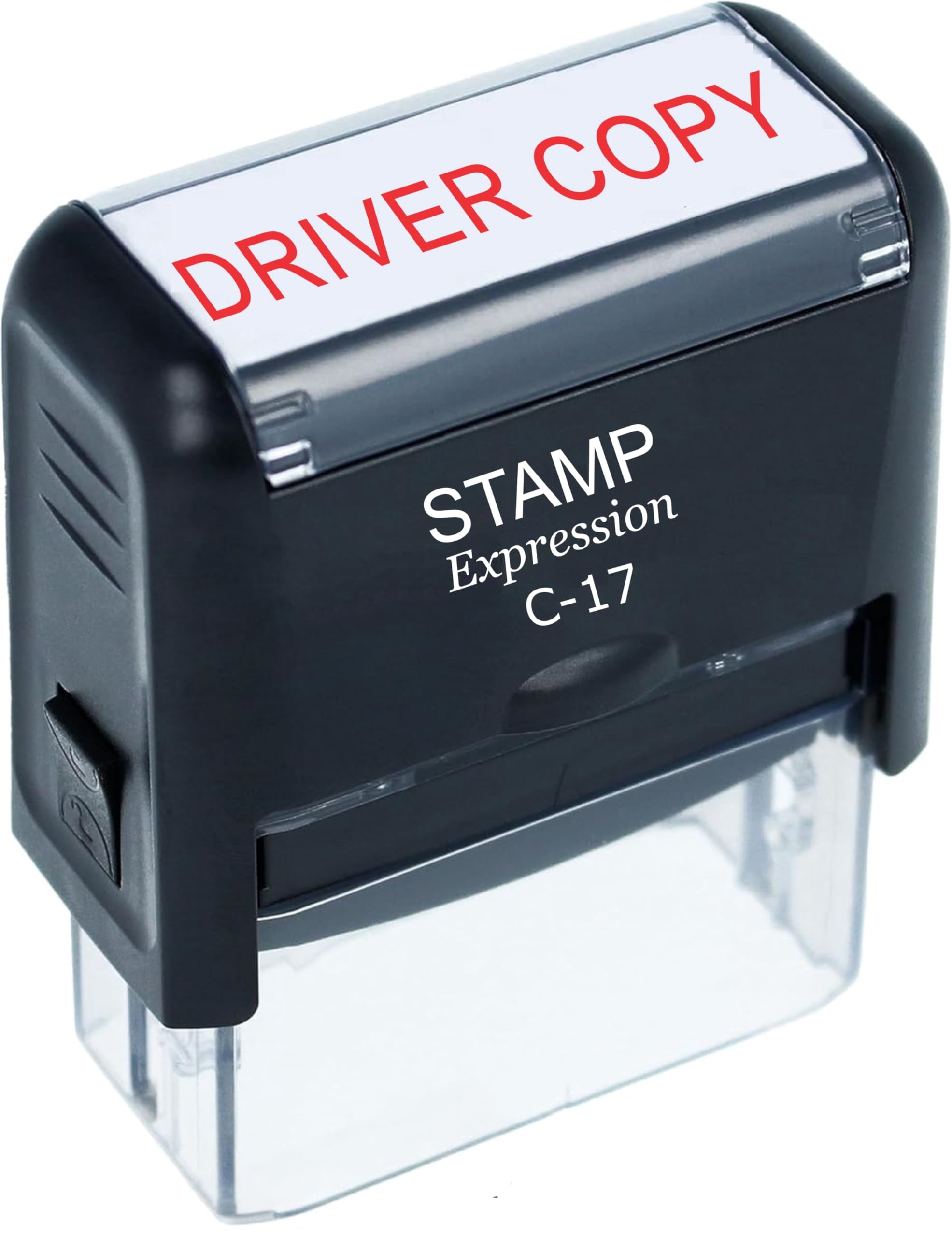 StampExpression - Driver Copy Office Self Inking Rubber Stamp - Red Ink ...