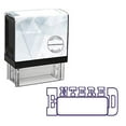 thumbnail image 1 of StampExpression - Entered Office Self Inking Rubber Stamp - Blue Ink (A-5110), 1 of 4