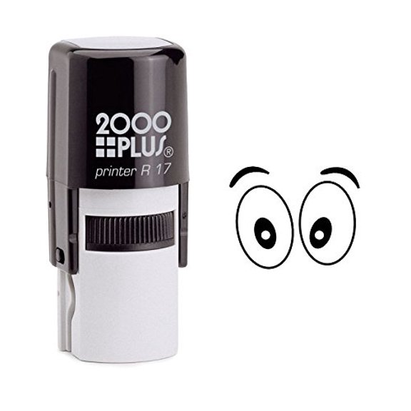 StampExpression - Eyes Self Inking Rubber Stamp - Black Ink (W-6033)
