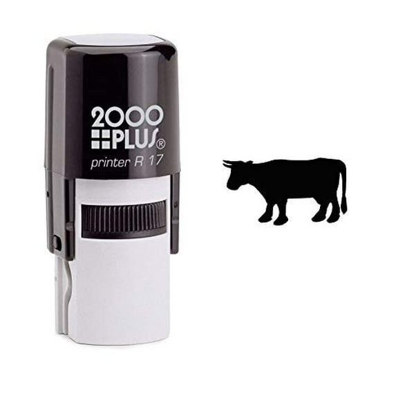 StampExpression - Farm Cow Self Inking Rubber Stamp - Black Ink (W-6808)