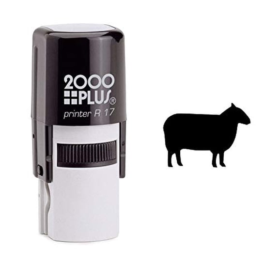 StampExpression - Farm Sheep Self Inking Rubber Stamp - Black Ink (W-6935)