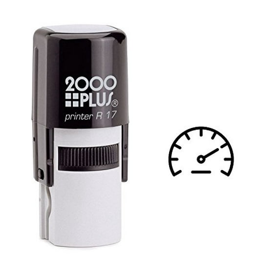 StampExpression - Fast Car Speed Self Inking Rubber Stamp - Black Ink (W-6407)