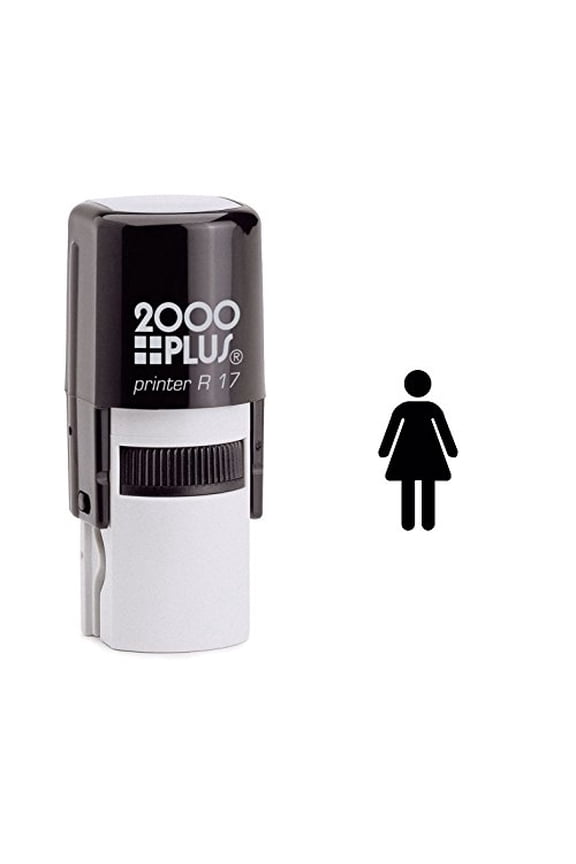 - Female Symbol Self Inking Rubber Stamp - Black Ink (W-6141)