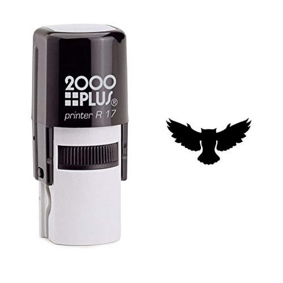 StampExpression - Flying Owl Self Inking Rubber Stamp - Black Ink (W-6693)