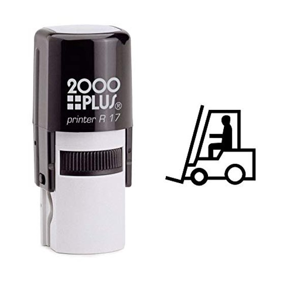 StampExpression - Forklift Self Inking Rubber Stamp - Black Ink (W-6897)