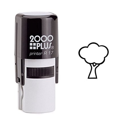 StampExpression - Growing Tree Self Inking Rubber Stamp - Black Ink (W-6435)