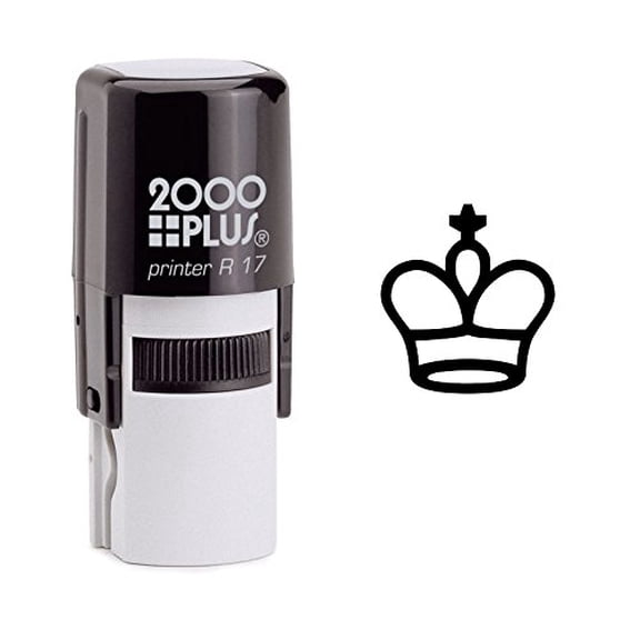 StampExpression - King's Crown Self Inking Rubber Stamp - Black Ink (W-6489)