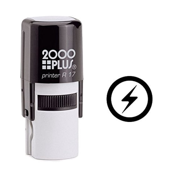 StampExpression - Lightning Speed Button Self Inking Rubber Stamp - Black Ink (W-6210)