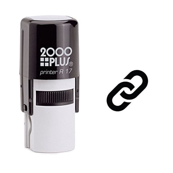 StampExpression - Links Icon Self Inking Rubber Stamp - Black Ink (W-6363)