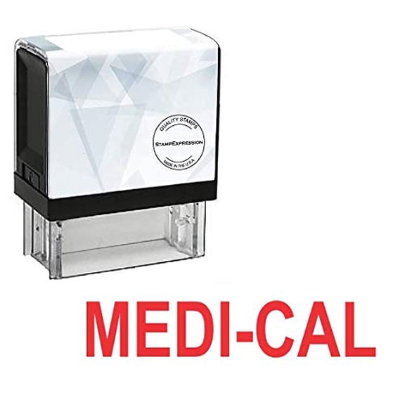 StampExpression - MEDI-Cal Office Self Inking Rubber Stamp - Red Ink (A-5736)