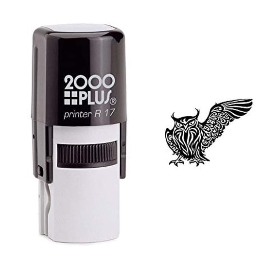StampExpression - Majestic Owl Self Inking Rubber Stamp - Black Ink (W-6891)