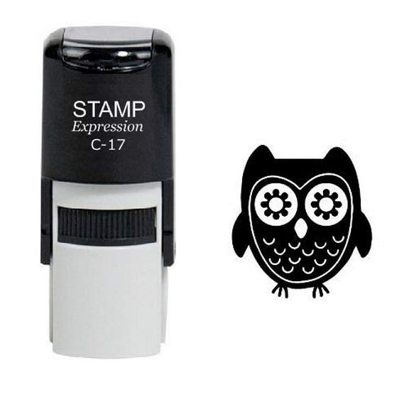 StampExpression - Mesmerizing Owl Tree Self Inking Rubber Stamp - Black Ink (W-6894)