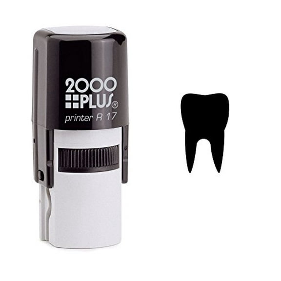 StampExpression - Molar Tooth Self Inking Rubber Stamp - Black Ink (W-6462)