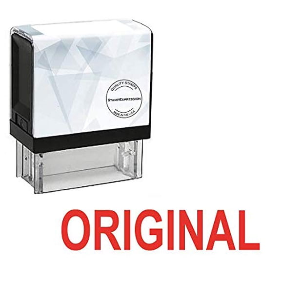 StampExpression - Original Office Self Inking Rubber Stamp - Red Ink (A-5034)