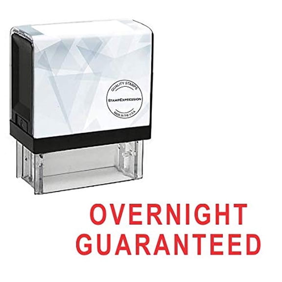 StampExpression - Overnight Guaranteed Office Self Inking Rubber Stamp - Red Ink (A-5348)