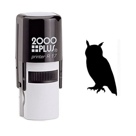 StampExpression - Owl Self Inking Rubber Stamp - Black Ink (W-6001)