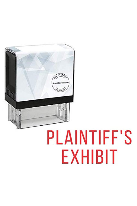 - PLAINTIFF'S Exhibit Office Self Inking Rubber Stamp - Red Ink (A-5765)