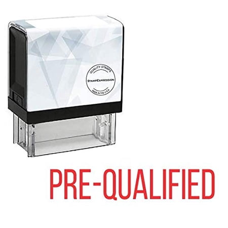 StampExpression - PRE-Qualified Office Self Inking Rubber Stamp - Red Ink (A-5804)