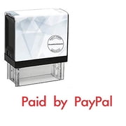 StampExpression - Paid by PayPal Office Self Inking Rubber Stamp - Red Ink A-5932