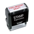thumbnail image 1 of StampExpression - Preliminary Draft Office Self Inking Rubber Stamp - Red Ink (W-5589), 1 of 4