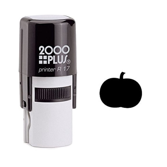 StampExpression - Pumpkin Self Inking Rubber Stamp - Black Ink (W-6171)