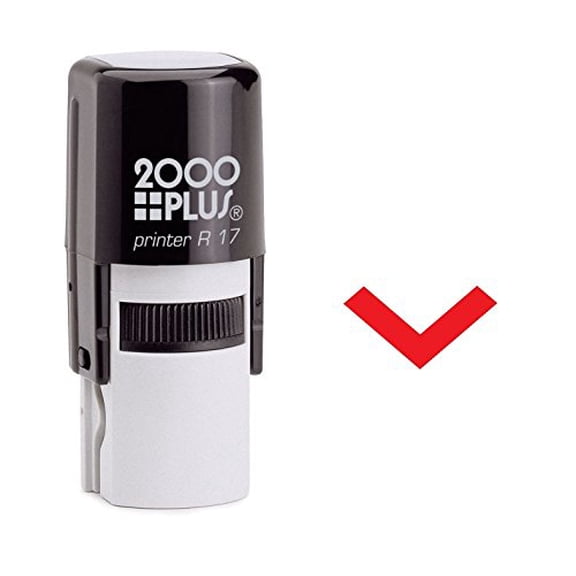 StampExpression - Red Down Arrow Self Inking Rubber Stamp - Red Ink (W-6241)