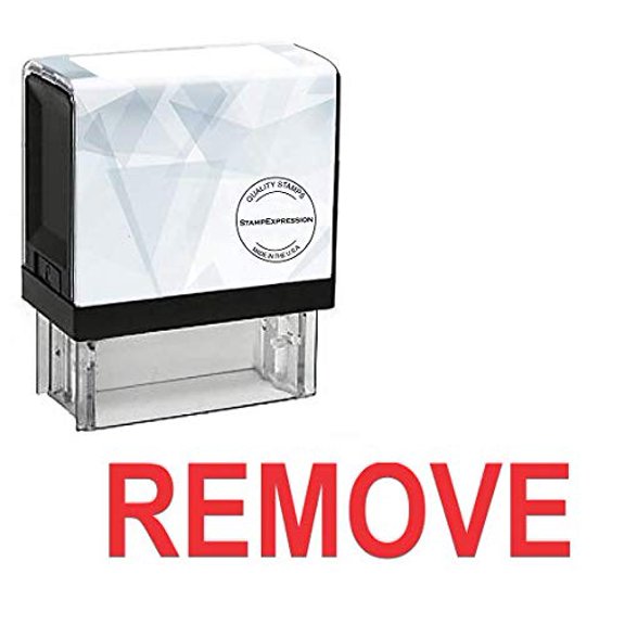 StampExpression - Remove Office Self Inking Rubber Stamp - Red Ink (A-5384)